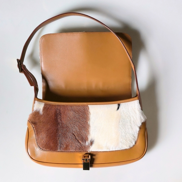 Gucci Jackie Cow Print Small Flap - Picture 12 of 16